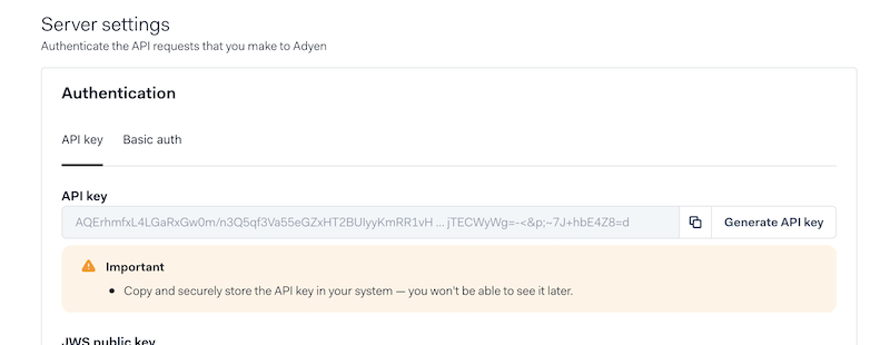 adyen-webservice-api-key